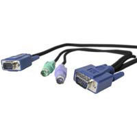 Startech.com 15 ft Ultra-Thin Ps/2 3-in-1 KVM Cable (SVECON15)